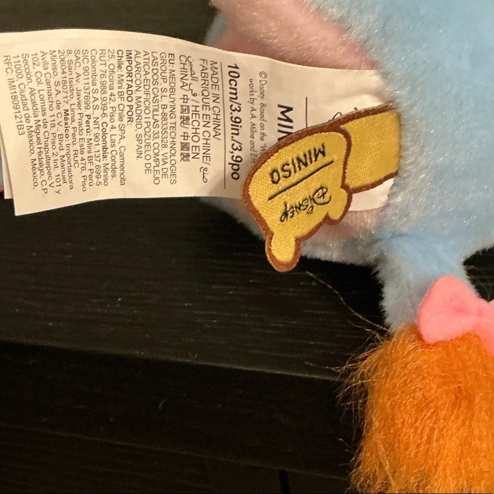 Disney Eeyore Blue and Yellow Eeyore Plush by Miniso - Picture 4 of 6